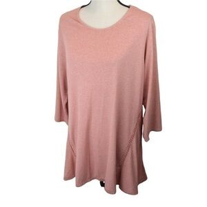 Simply Noelle‎ Blush Lightweight Tunic Style Sweater, XXL (16-18)